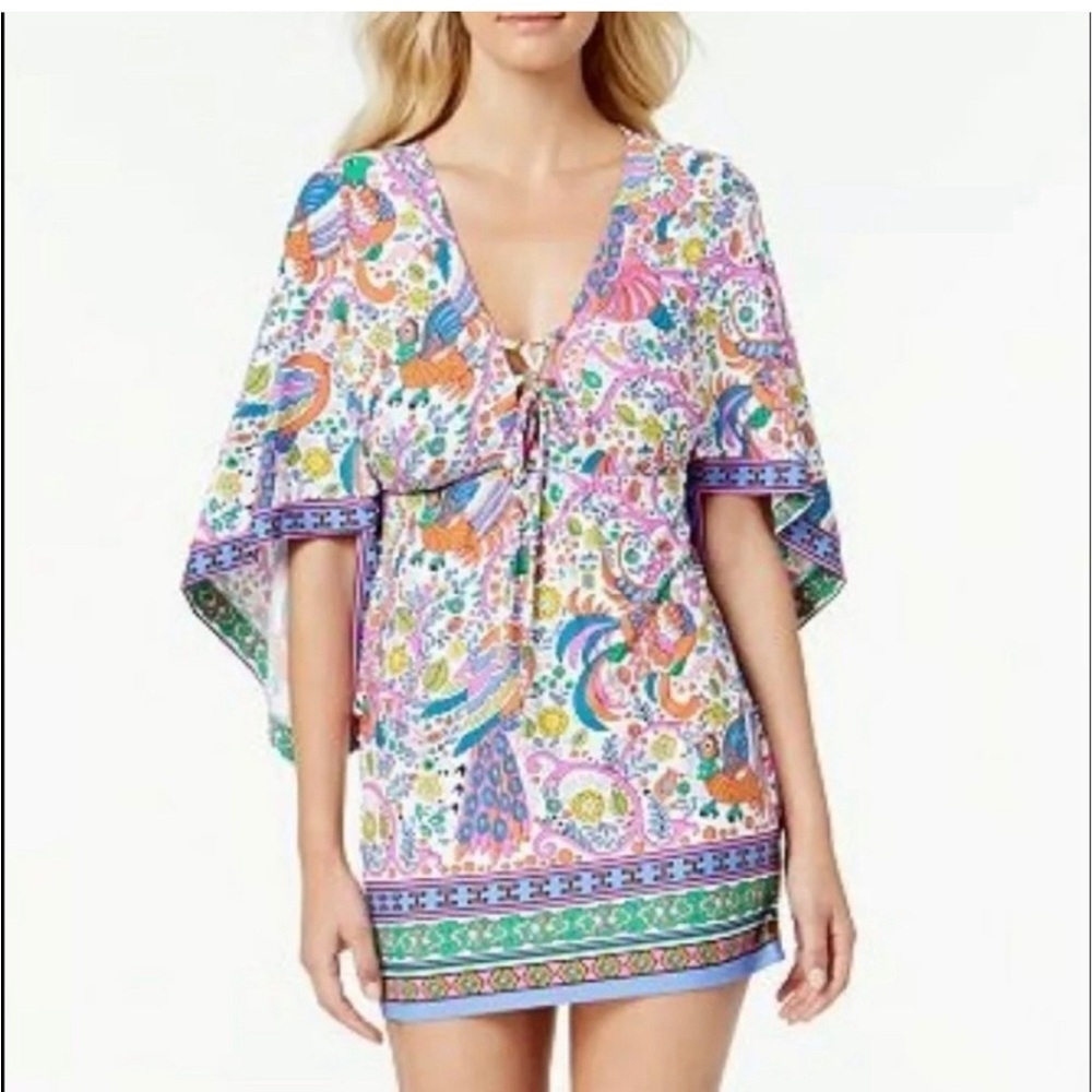 Trina Turk Jungle Beach Swim Cover-Up